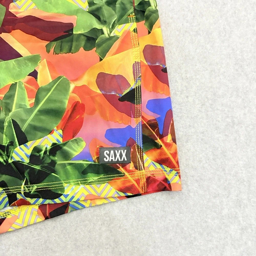 Saxx Ballpark Pouch Betawave 2N1‎ Boardie Men's Size 32 Swim Board Shorts Floral - Picture 6 of 7